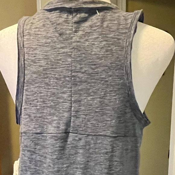 Alter’d State New! Relaxed Tank Top with Flowy Silhouette Heather Navy Small - Picture 3 of 5